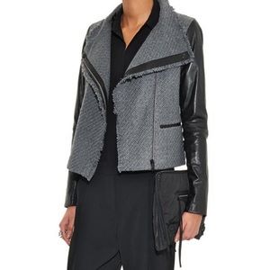 Vince Boucle Leather Jacket